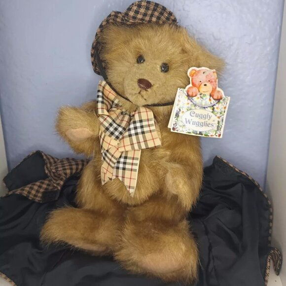 RARE Sherlock Holmes Teddy Bear Cuggly Wugglies Hangtag Elgate English Bear Co - Picture 4 of 9